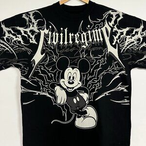 NWOT Civil Regime - Mickey American Classic Oversized Tee In Black